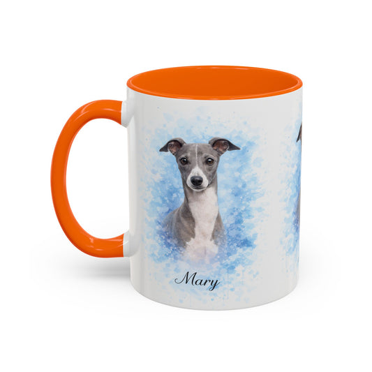 Custom Pet Portrait Mug - Watercolor Pet Photo Mug for Dog & Cat Lovers