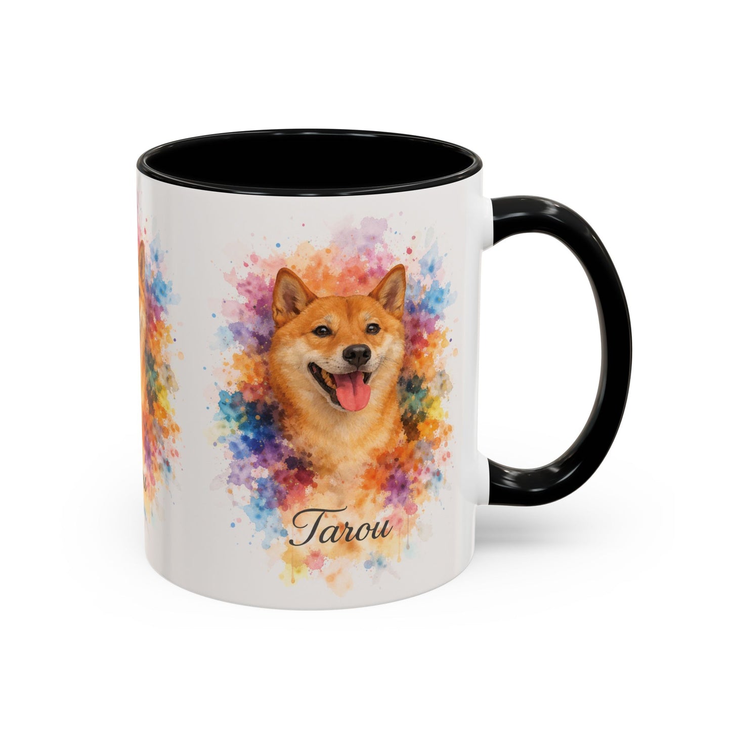 Custom Watercolor Pet Portrait Mug – Personalized from Your Pet's Photo