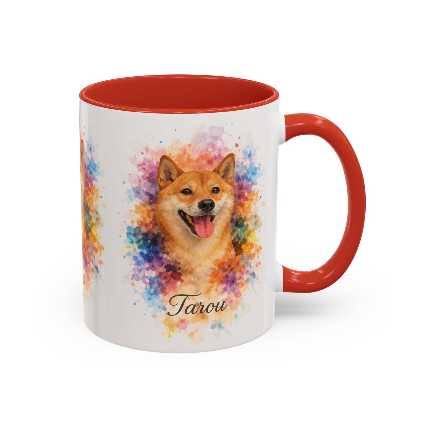Custom Watercolor Pet Portrait Mug – Personalized from Your Pet's Photo