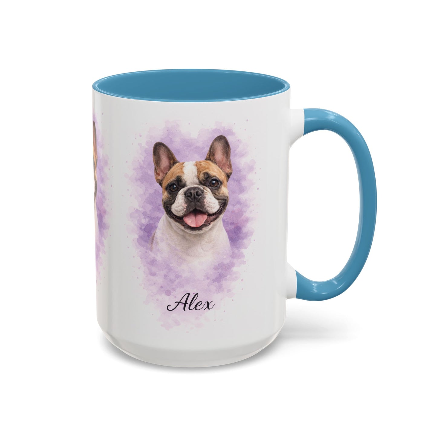 Custom Watercolor Pet Portrait Mug – Personalized from Your Pet's Photo